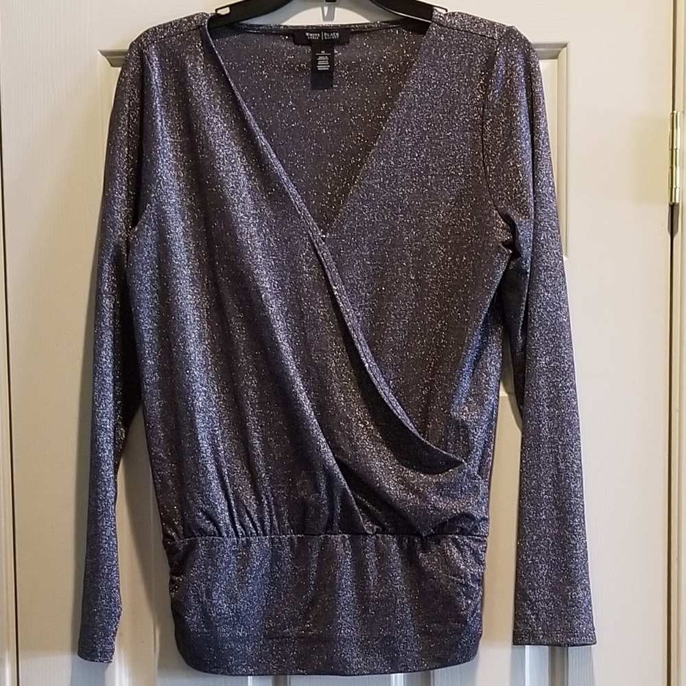 GORGEOUS Gunmetal grey SILVER TOP.